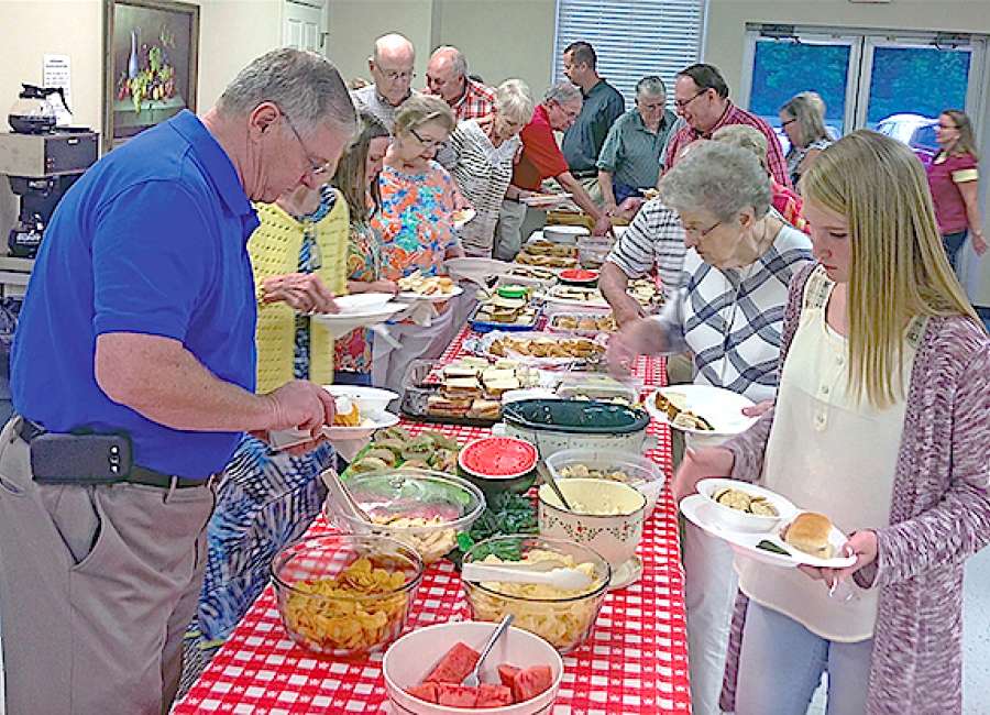 Butterfly theme for lunch at E. Newnan