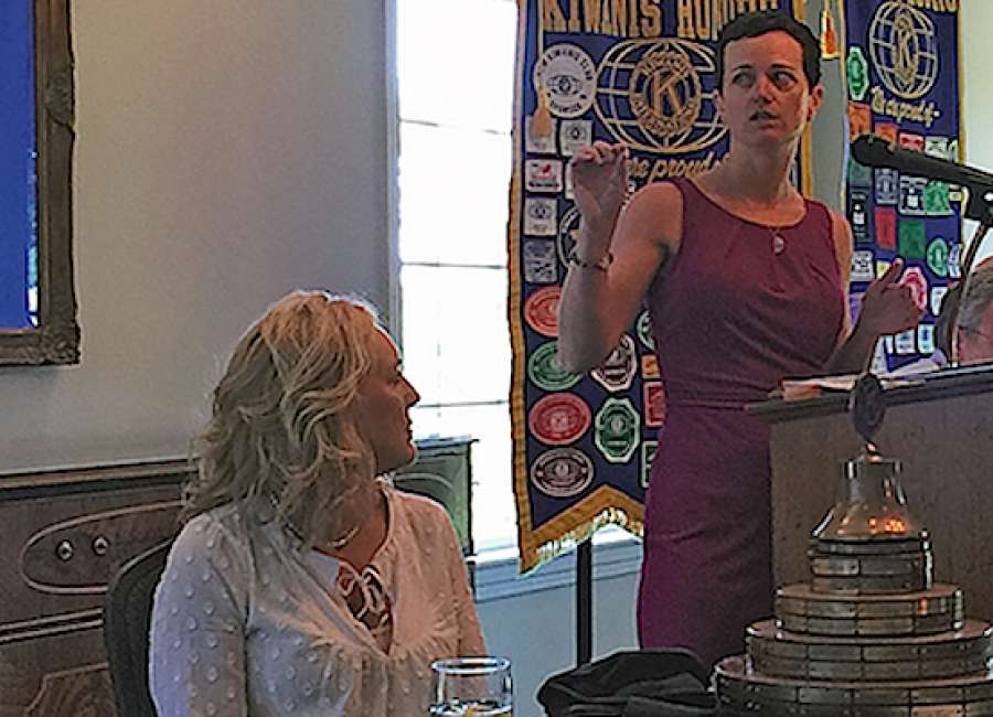 Pedal for Pets team speaks at Kiwanis