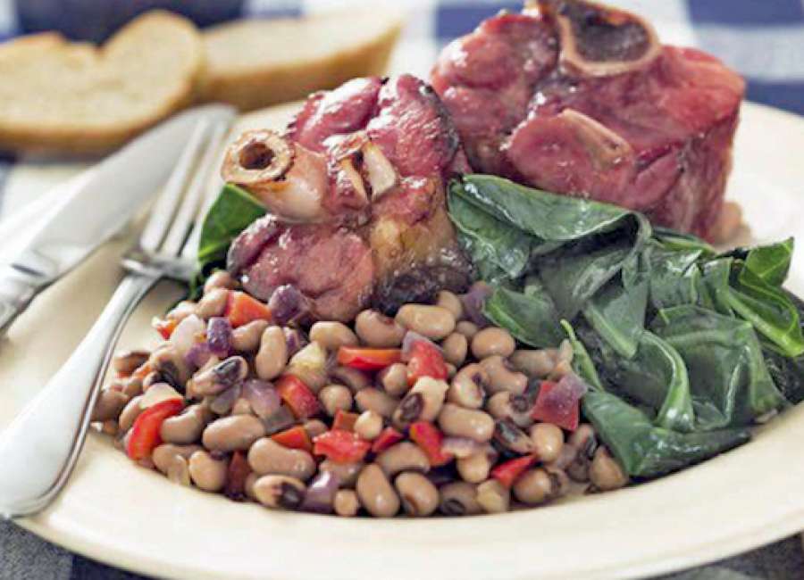A table full of New Year’s traditions