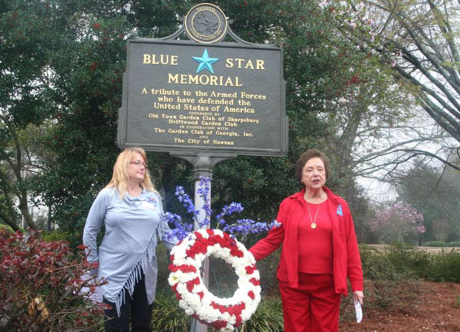 Blue Star Memorial Marker dedicated