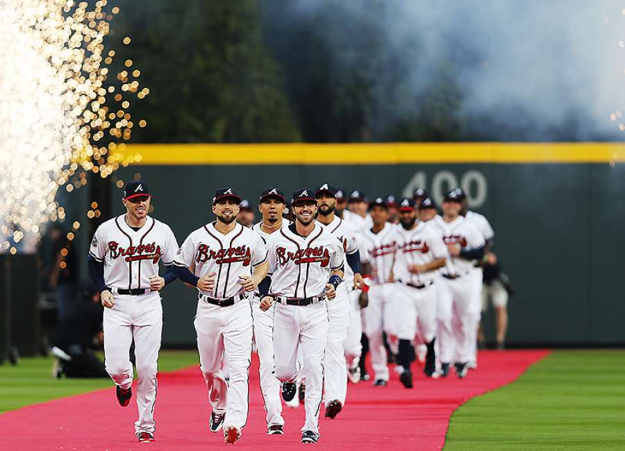 Braves open new stadium with win