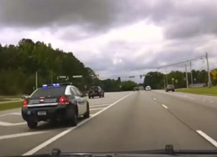 Dashcam footage released from high-speed pursuit