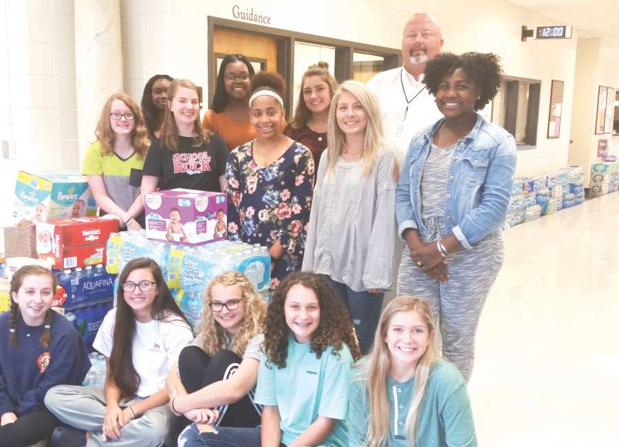 East Coweta High School receives large donations for Hurricane Harvey relief