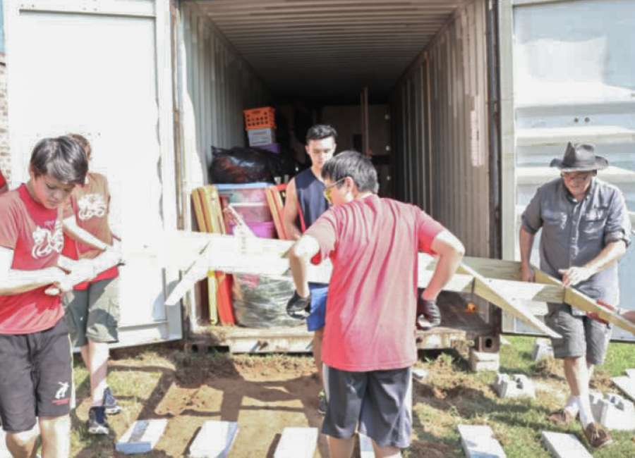 Gagnon improves St. Mary Magdalene storage unit