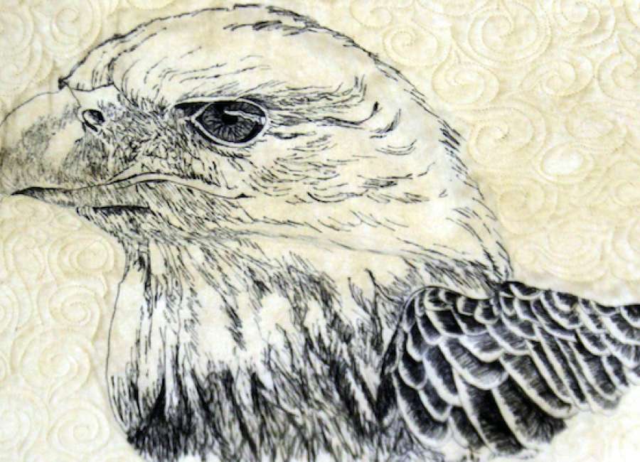 Local artist draws on fabric for quilts