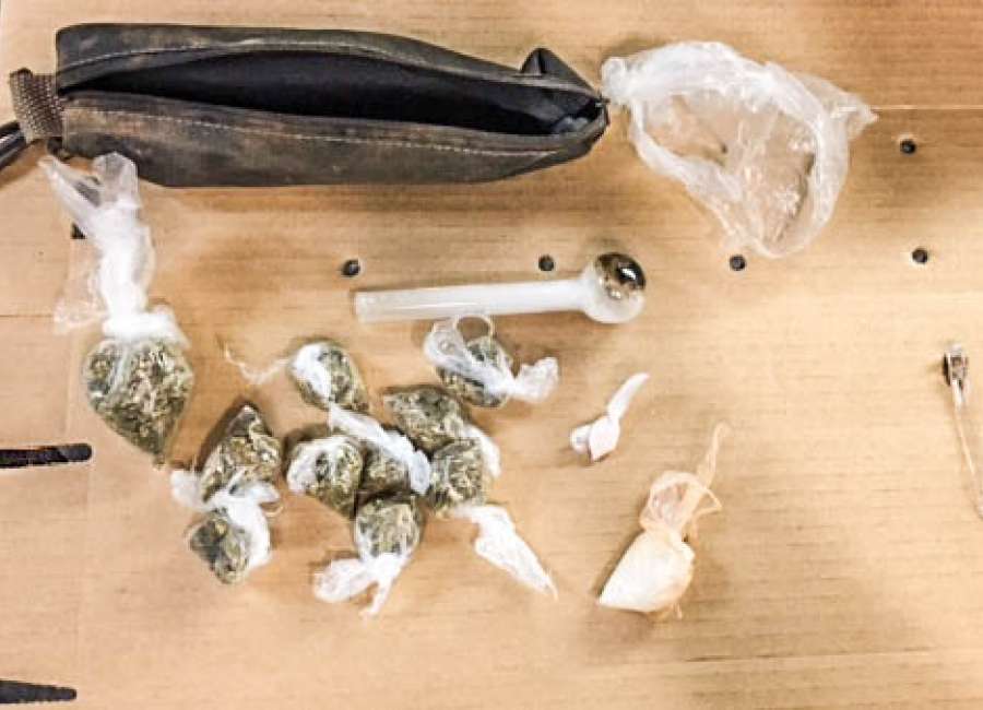 Methamphetamine, mysterious powder discovered following car chase