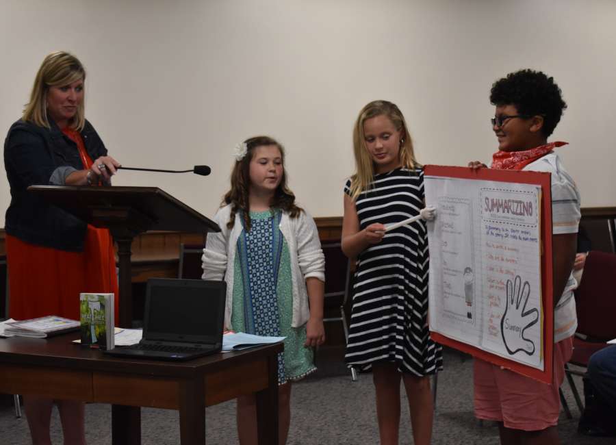 Newnan Crossing students use senses to explore book characters
