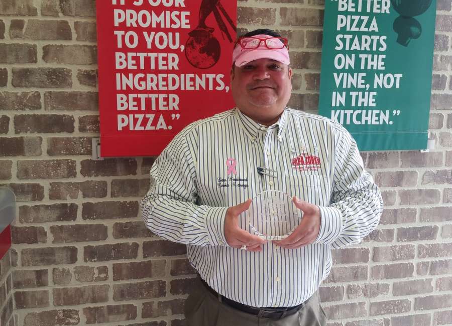 Papa John’s employee wins prestigious award