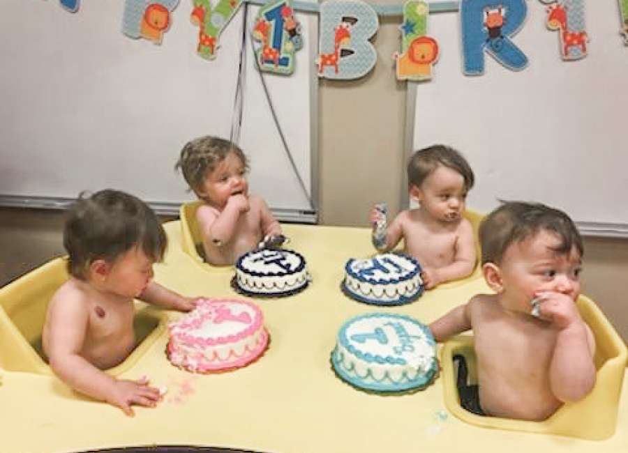 Piedmont Newnan throws special party for Miller quadruplets