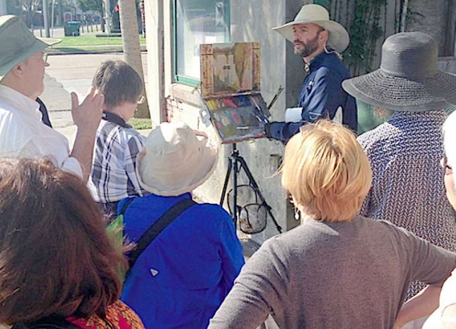 Plein air painters offer sneak peek