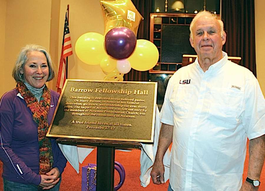 Presbyterians name fellowship hall for Barrow
