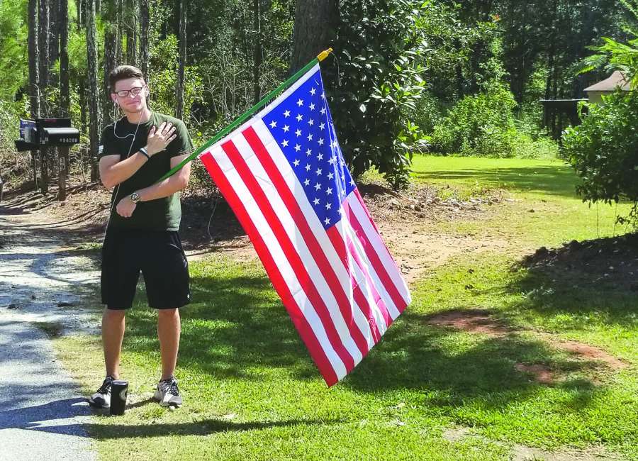 Proud to see the flag waving on Hal Jones