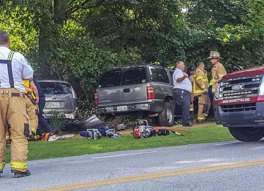 Two injured after teen runs stop sign