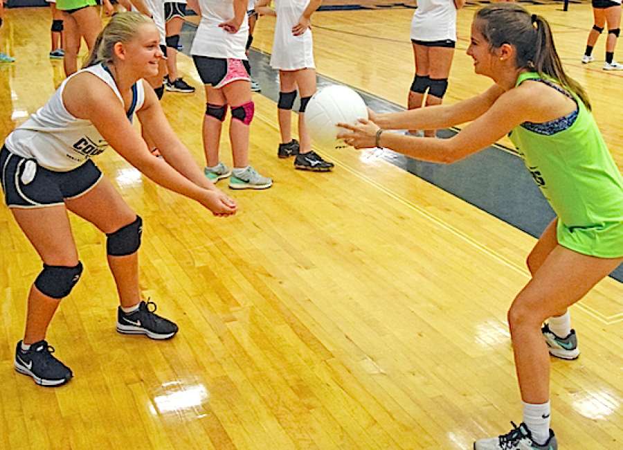 Young players improve at Lady Cougars volleyball clinic