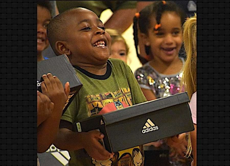 Church gives every Ruth Hill student new sneakers