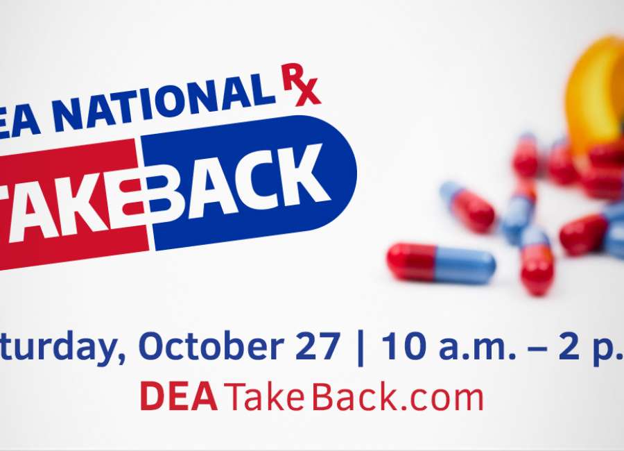 Drug Take Back Day event Oct. 27
