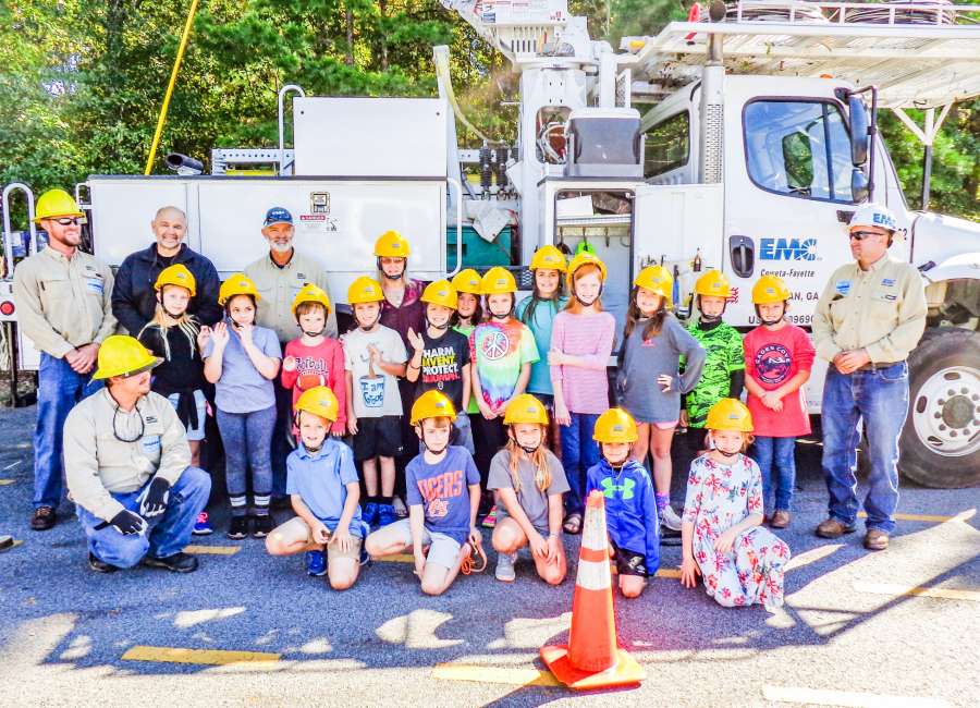 EMC Lineman Demo for NES STEM Academy