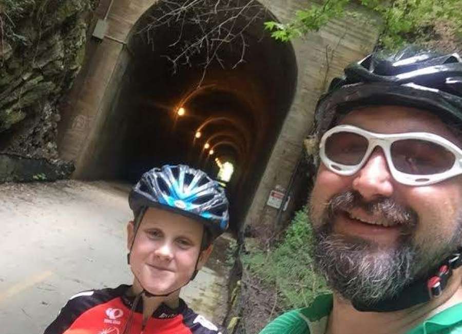 Father and son take 120-mile bike trip