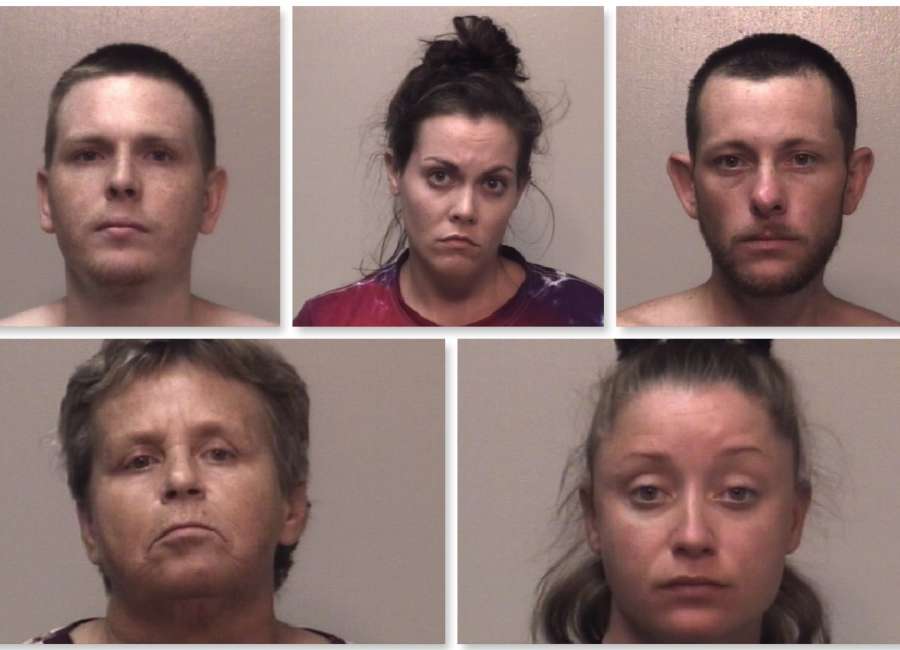 Five arrested in drug raid