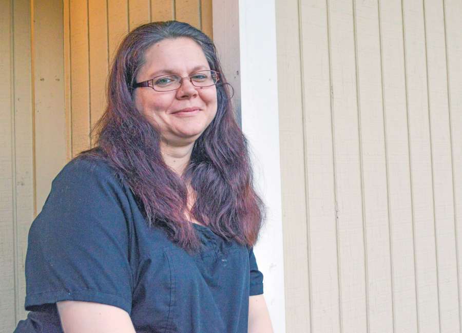 Homeless in her rural hometown
