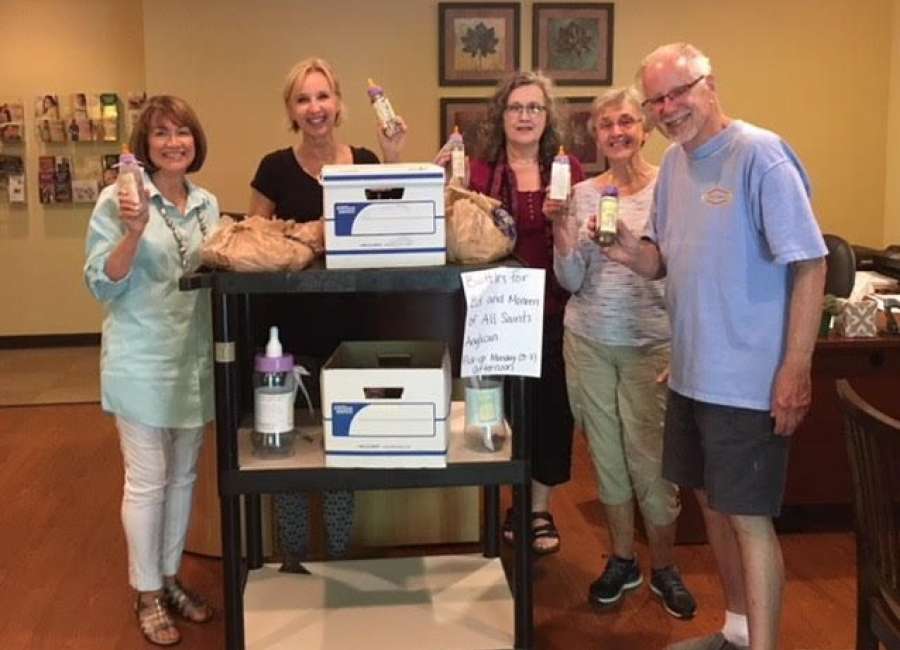 Local church uses baby bottles to help mothers in need