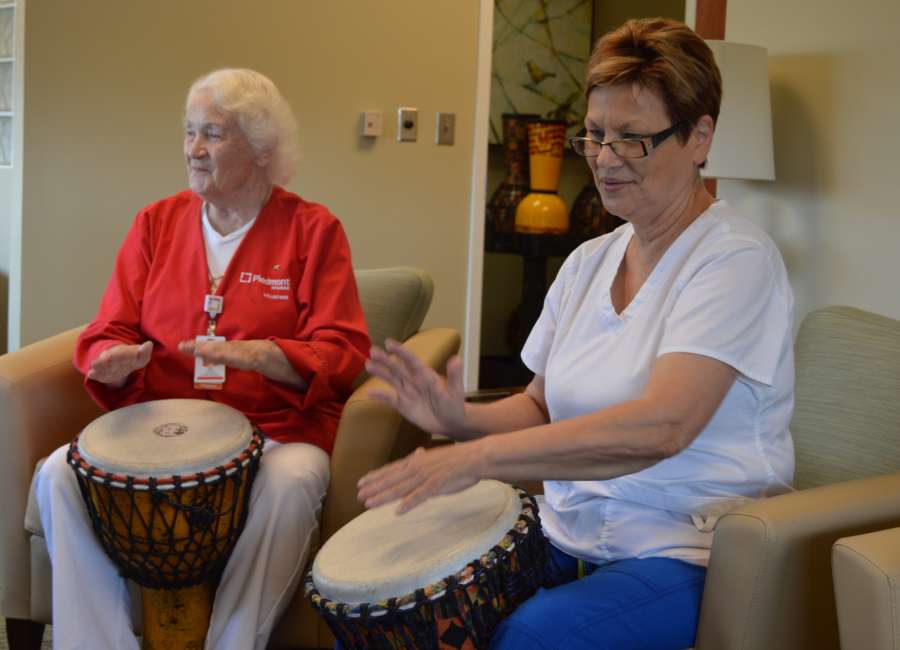 Local drumming class helps patients fighting cancer