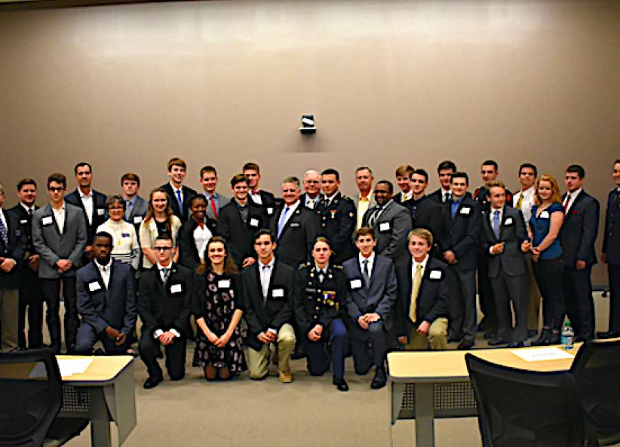 Military academy nominees honored at ceremony