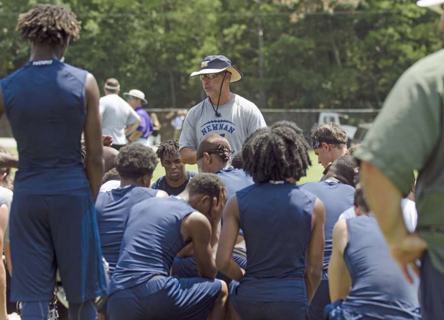 Newnan holds 7-on-7 drills