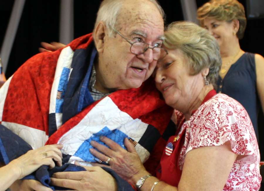 Quilts of Valor presented at First Methodist
