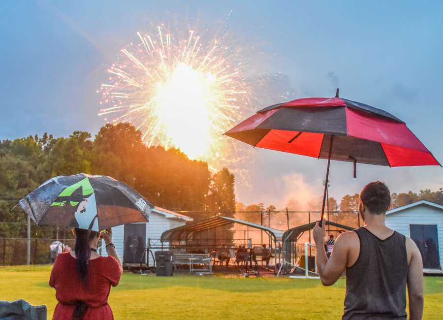Rain doesn’t stop annual fireworks show