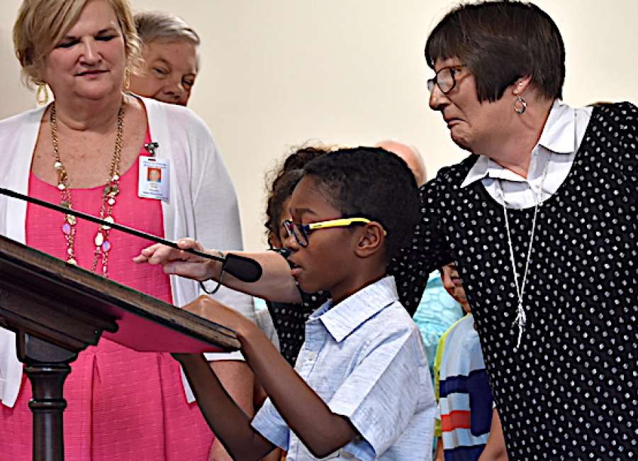 Sunflowers help Welch students hone math skills