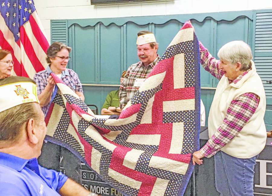 Ward receives Quilt of Valor