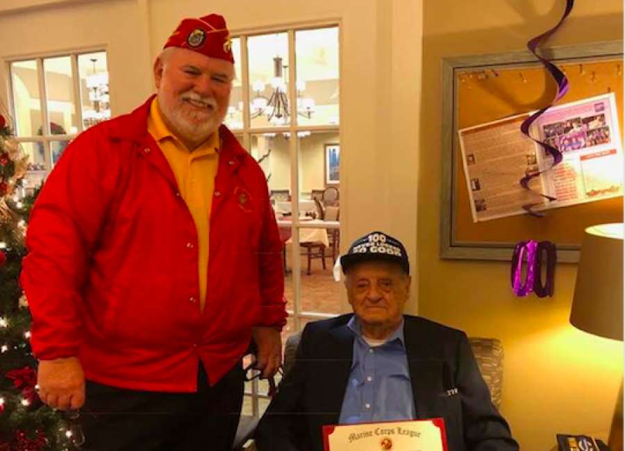 World War II soldier honored on 100th birthday