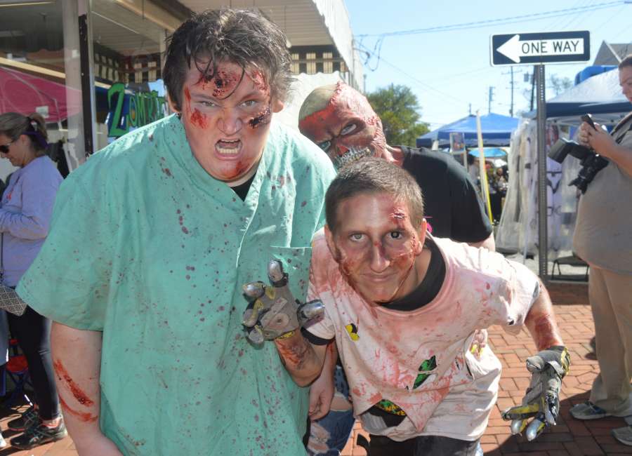 Zombies, superheroes invade downtown Newnan