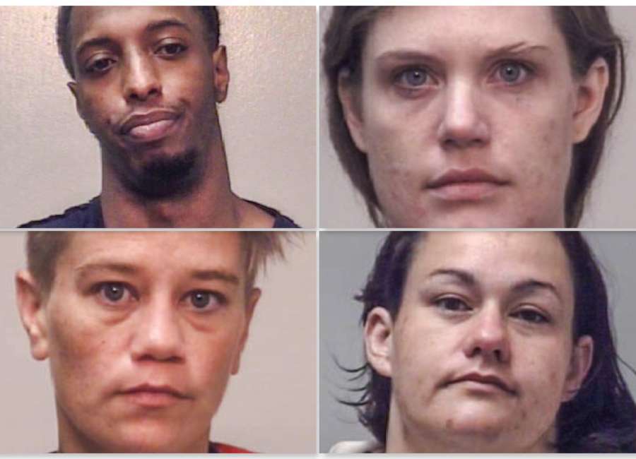 Four arrested in suspected drug house