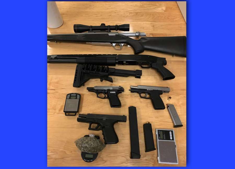 Stolen guns recovered from shooting suspect
