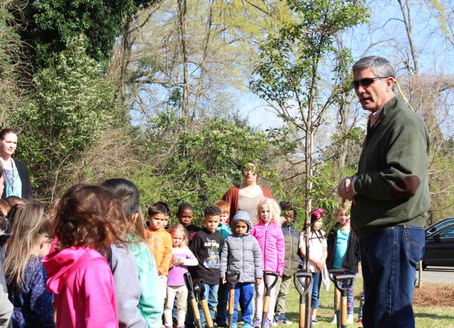 Trees planted at Newnan Elementary Schools